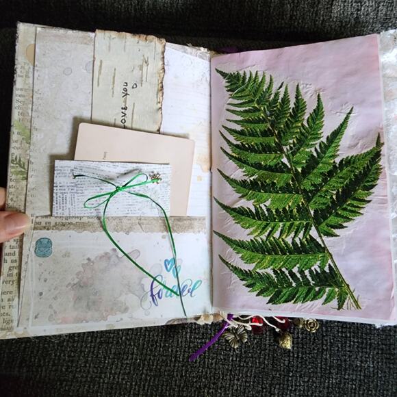 "Together" Junk Journal, 9in x 6in x 1.5in, 166 pages - Picture 3 of 15